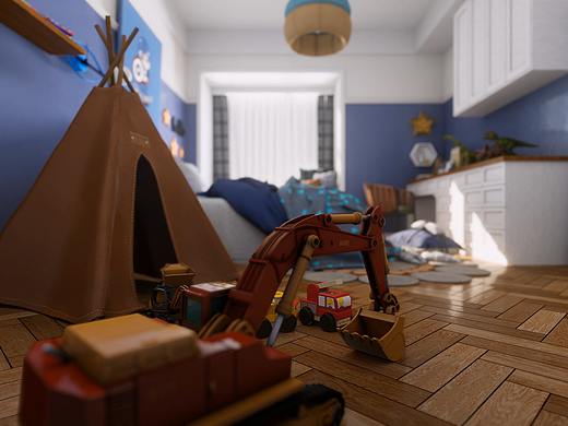 ArchViz Interior ChildrenRoom