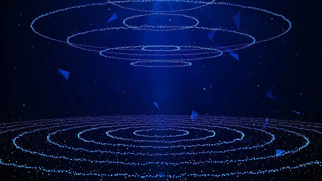 010大气蓝色三维粒子背景ae