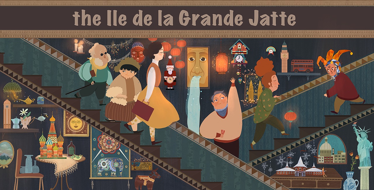 扁平風插畫《紀念品商店》（圖ZMzE1NDQ3OTYw） - 商業(yè)插畫 - 站酷設計師大碗島原創(chuàng)素材 - 站酷ZCOOL