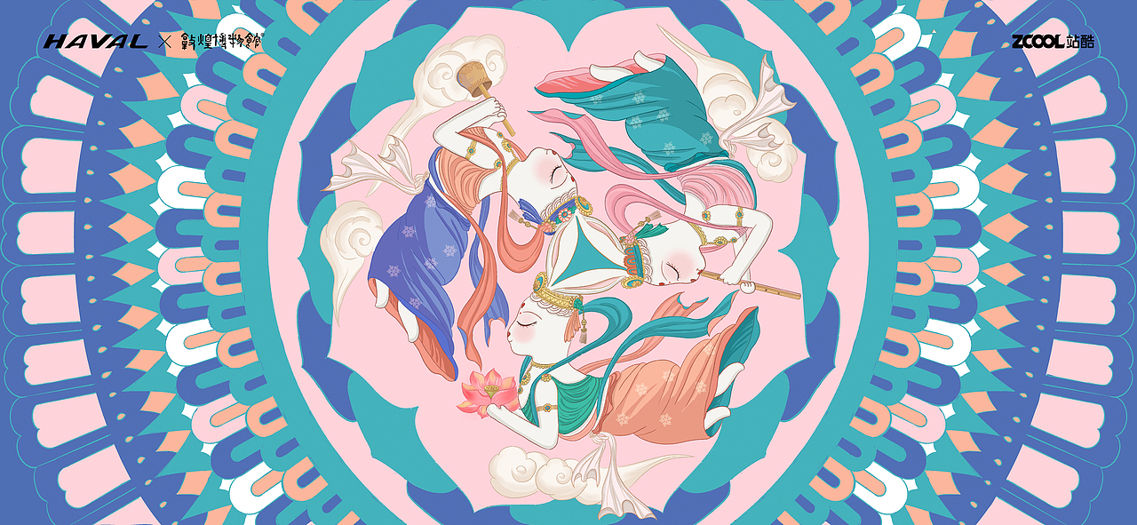 三兔共耳之飞天兔（图ZMjkwNzM3Nzc2） - 品牌 - 站酷设计师绒林原创素材 - 站酷ZCOOL