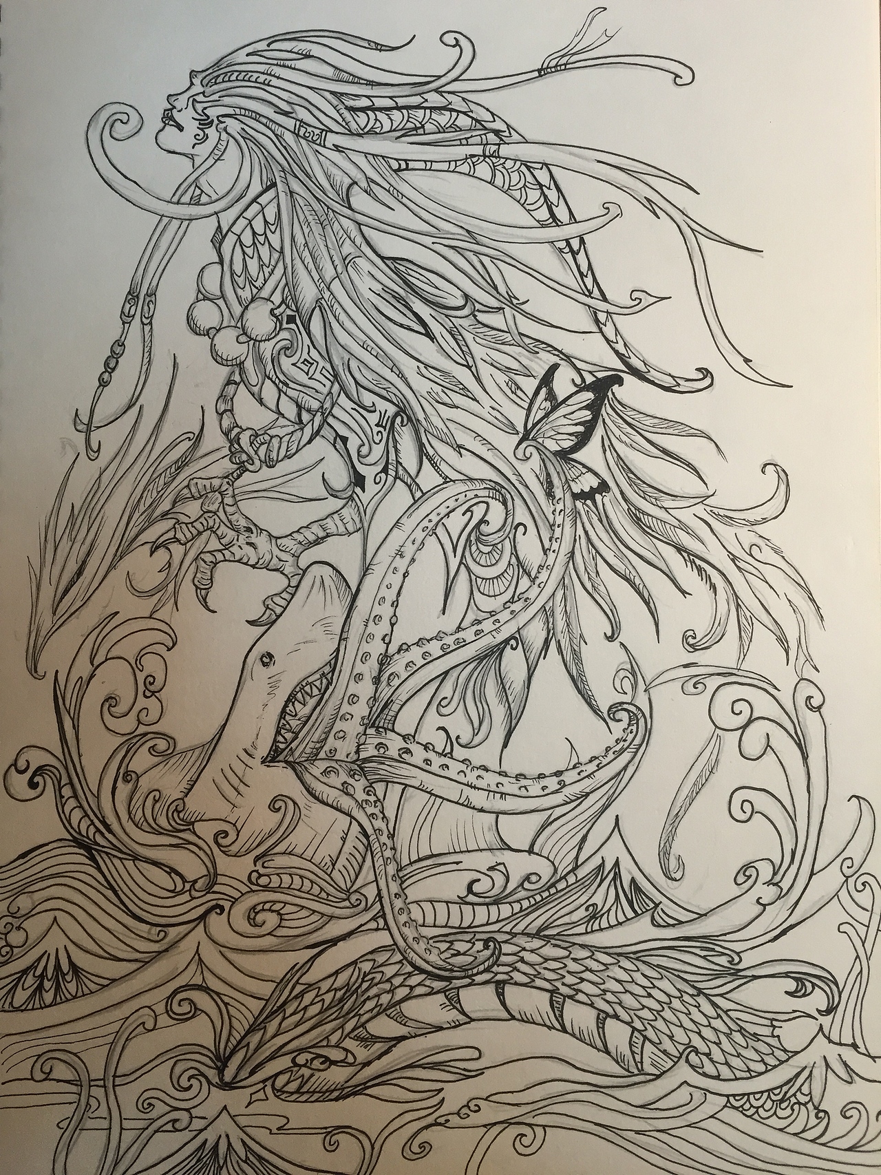 随便画——精卫填海