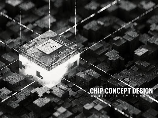 芯片概念视觉设计