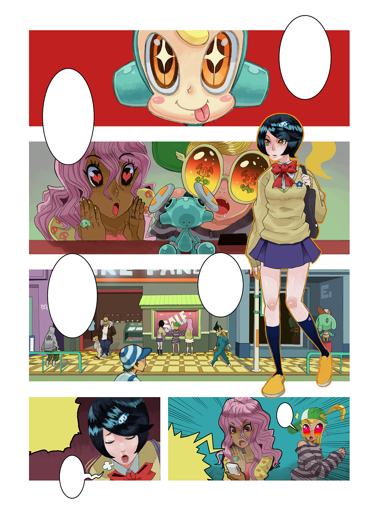 《SuperNinjaGirl》2005（图ZMTk5NTkxNzY=） - 短篇/格漫 - 站酷设计师NinYin会火漫画原创素材 - 站酷ZCOOL