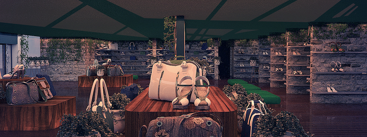 鞋包专卖店（图ZMTU2NTQ2OTI4） - 家装设计 - 站酷设计师猫念鱼原创素材 - 站酷ZCOOL