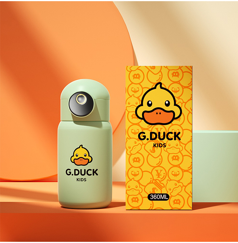 小黄鸭保温杯|详情页设计渲染建模 x 焦点映像