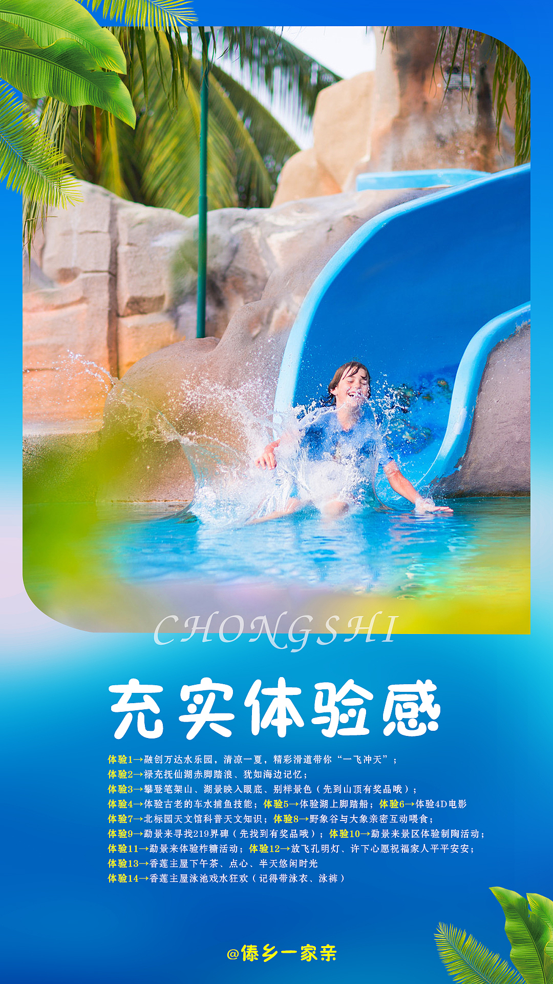 旅游海报九宫图·云南西双版纳