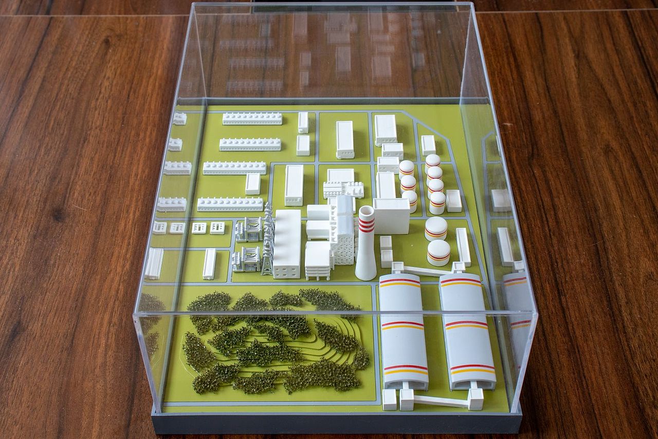 A4纸尺寸电厂沙盘模型制作案例