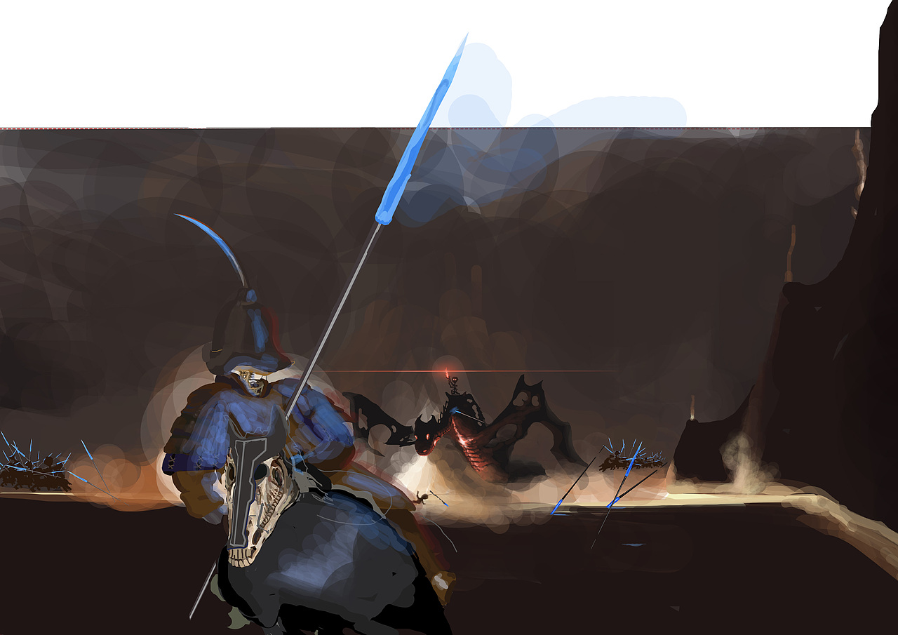 绘画经过:确定光源