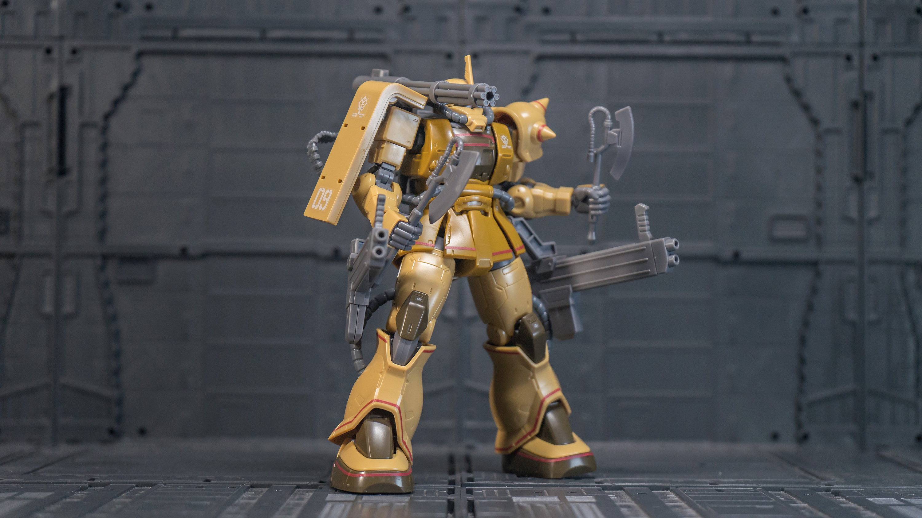 万代hggto019普通版ms06ck扎古半加农型