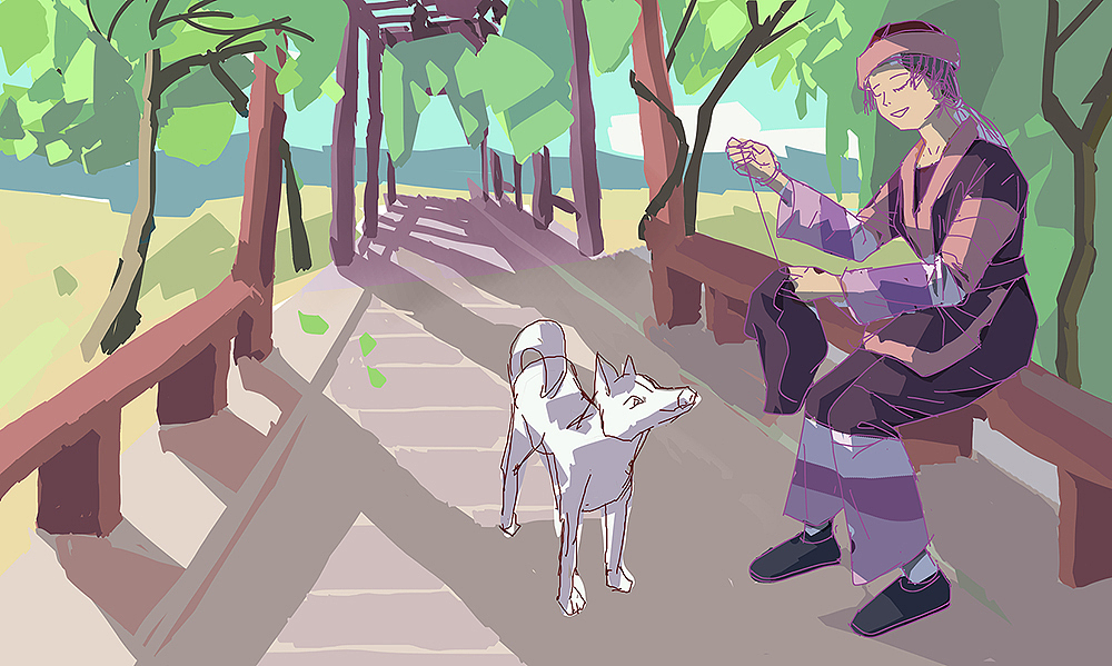瑶族姑娘步骤图（图ZMjkzODI2NDYw） - 艺术插画 - 站酷设计师志_超原创素材 - 站酷ZCOOL