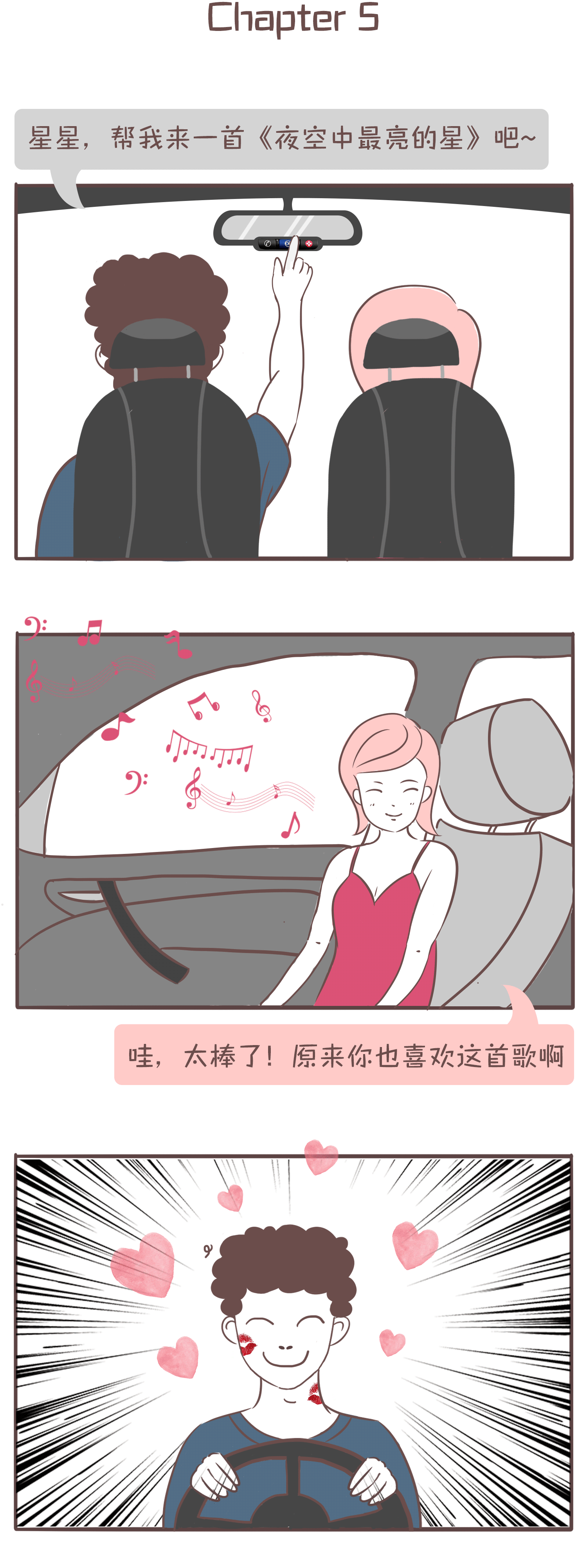 为安吉星创作的日常小漫画