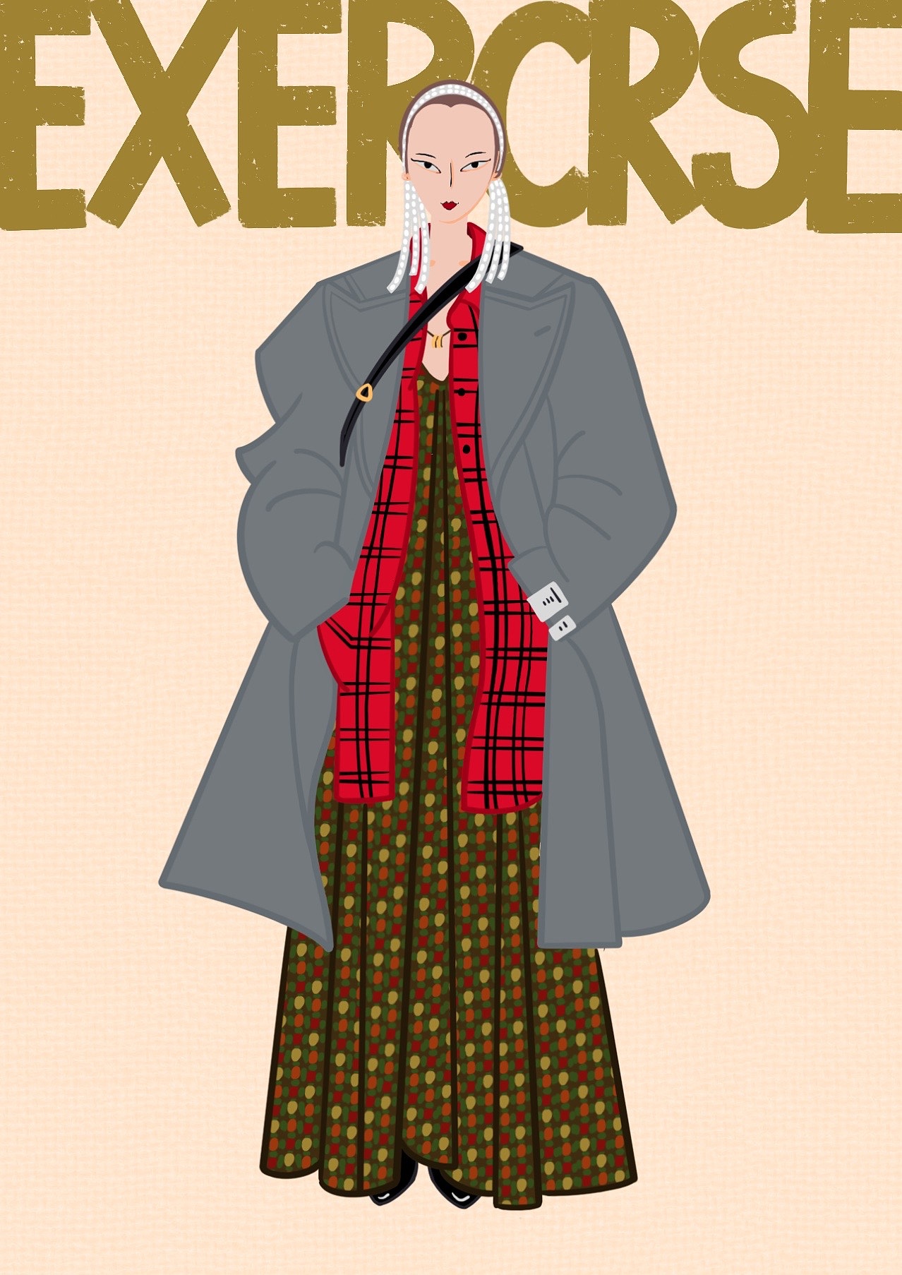 GUCCI2020 SS时尚人物插画 | procreate 