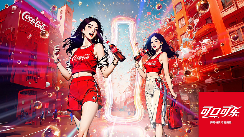 從夢境回到現(xiàn)實（站酷x可口可樂x YANG II 插畫視覺）（圖ZMzU3NjkyOTE2） - 商業(yè)插畫 - 站酷設(shè)計師YANGII李陽原創(chuàng)素材 - 站酷ZCOOL
