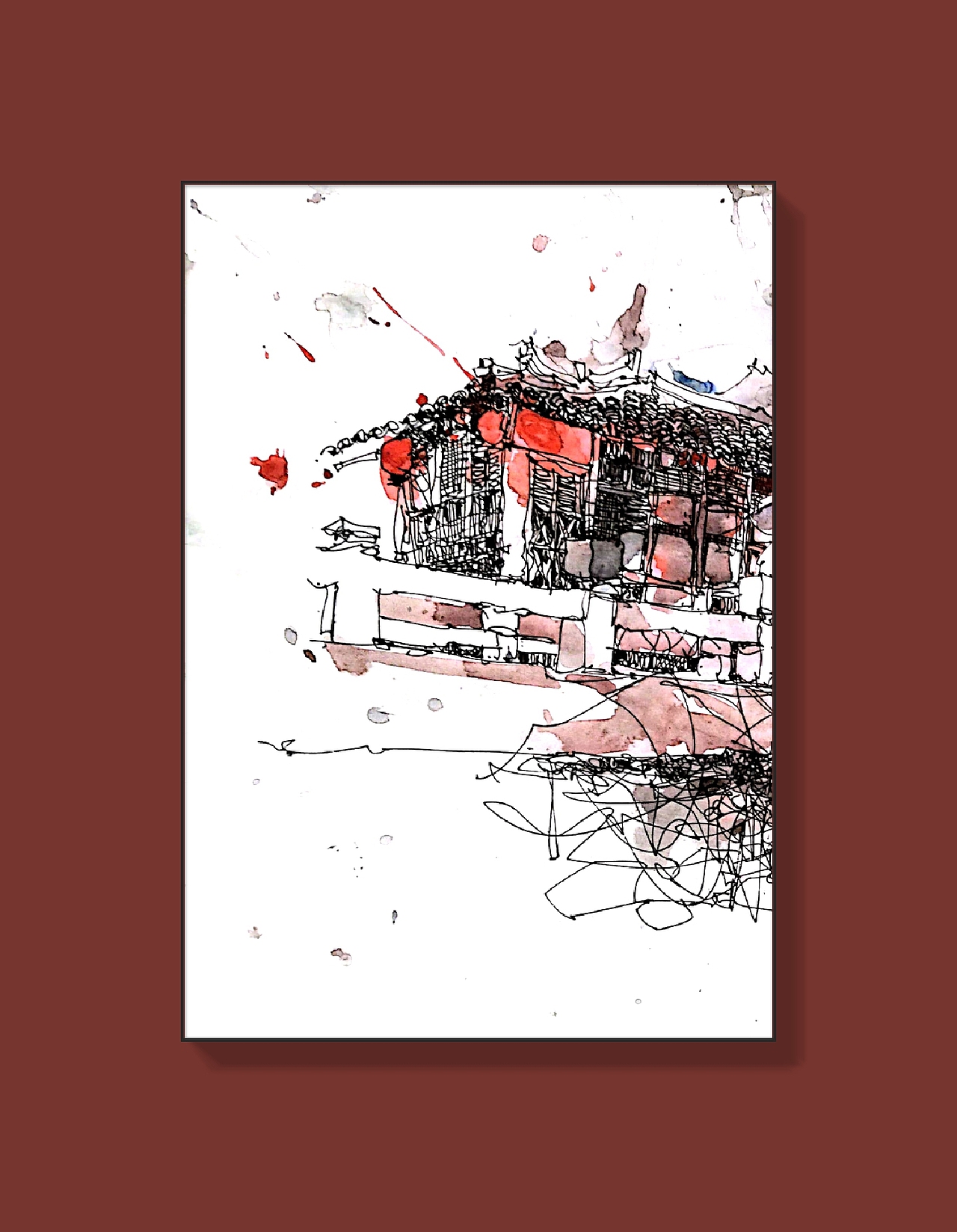 速写|周庄（图ZMjg4NjcxMjI4） - 艺术插画 - 站酷设计师周挺华原创素材 - 站酷ZCOOL