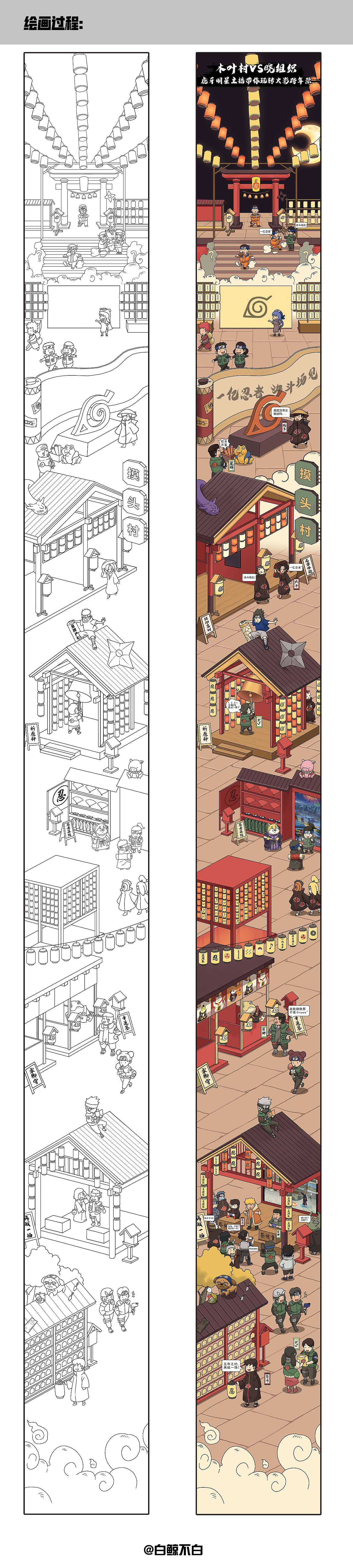 火影忍者手游5周年庆典条漫（图ZMjM4NDgxODE2） - 商业插画 - 站酷设计师白鲸不白原创素材 - 站酷ZCOOL