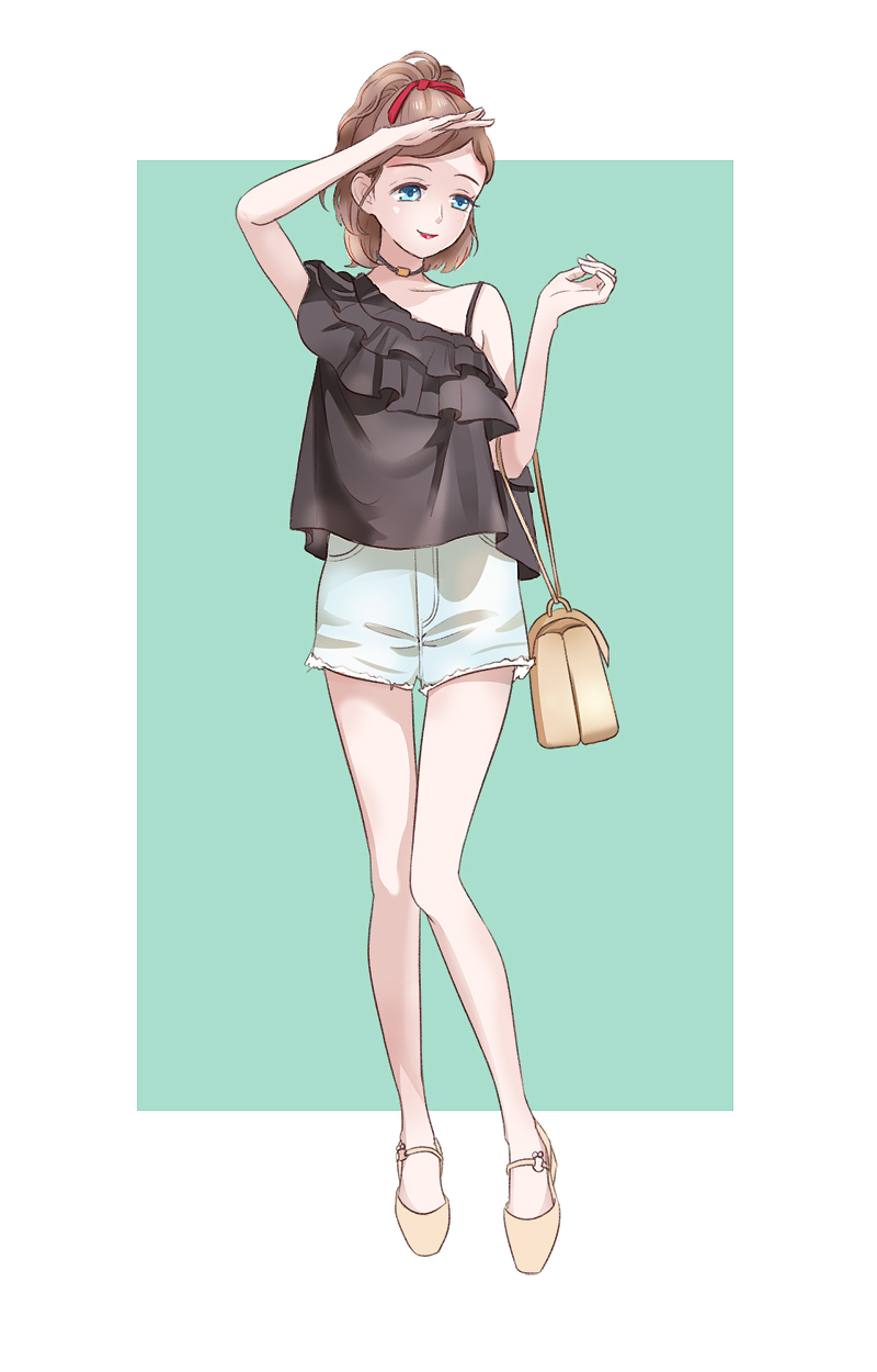 一组最近的漫画人物服饰搭配练习