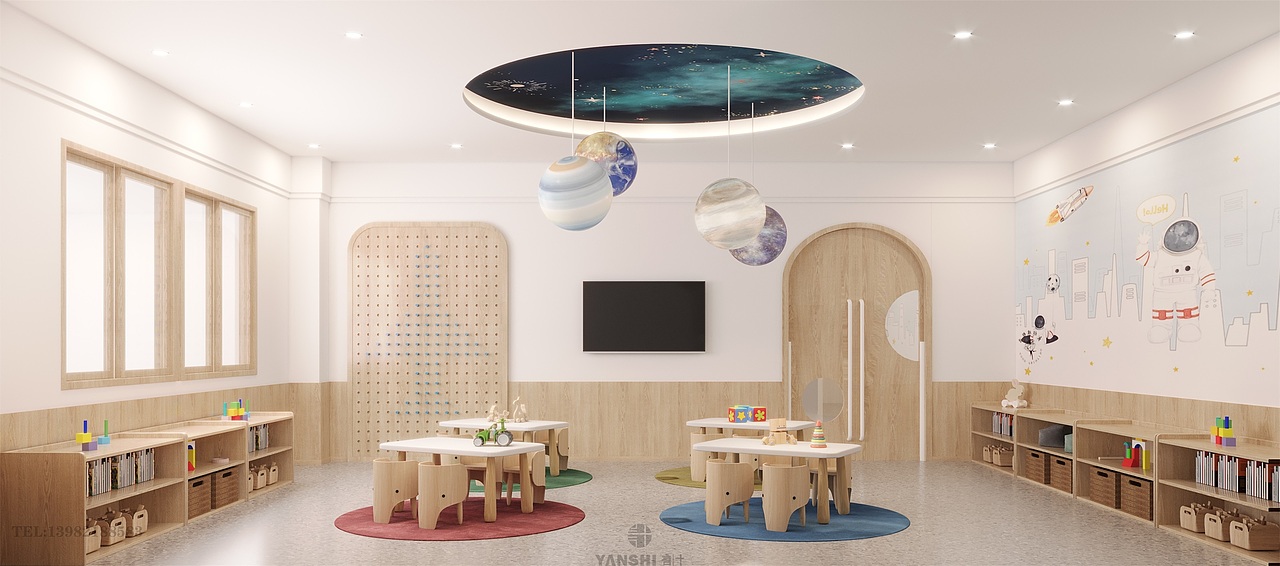 言十设计 | 艾尔蒙托育中心-你的孩子值得更好！（图ZMjU3MDU4NTQ0） - 商业空间设计 - 站酷设计师四川言十设计原创素材 - 站酷ZCOOL