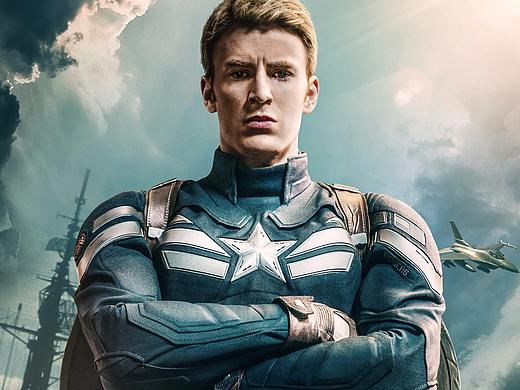 《美国队长》临摹合成海报