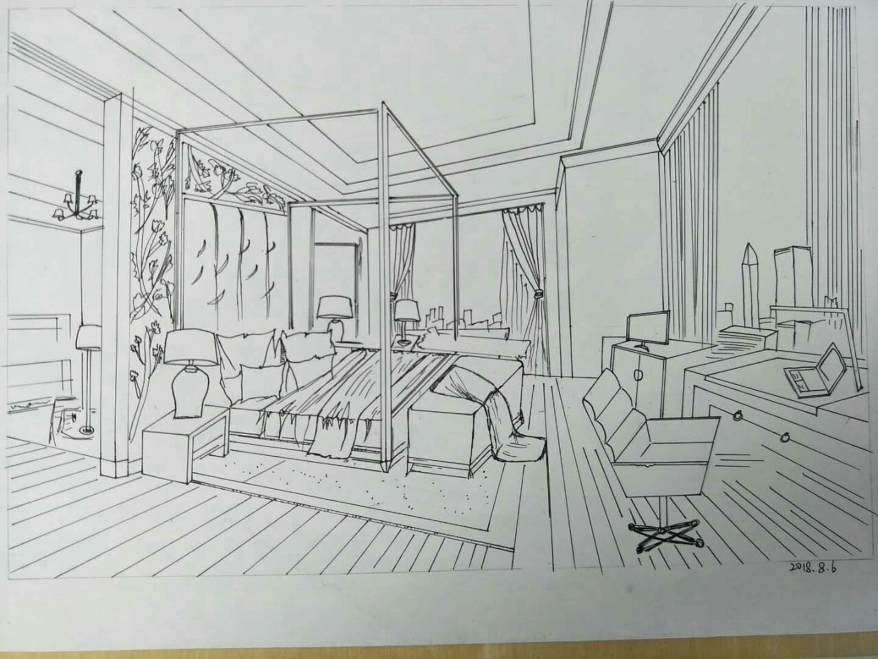 经过一周学习后,室内速写学生作品(大家棒棒的)