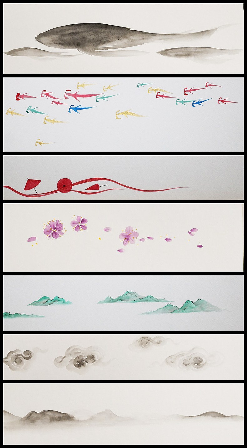 【縛海集】——副圖（图ZMTEzNDIxNjA0） - 绘画 - 站酷设计师翔魚原创素材 - 站酷ZCOOL