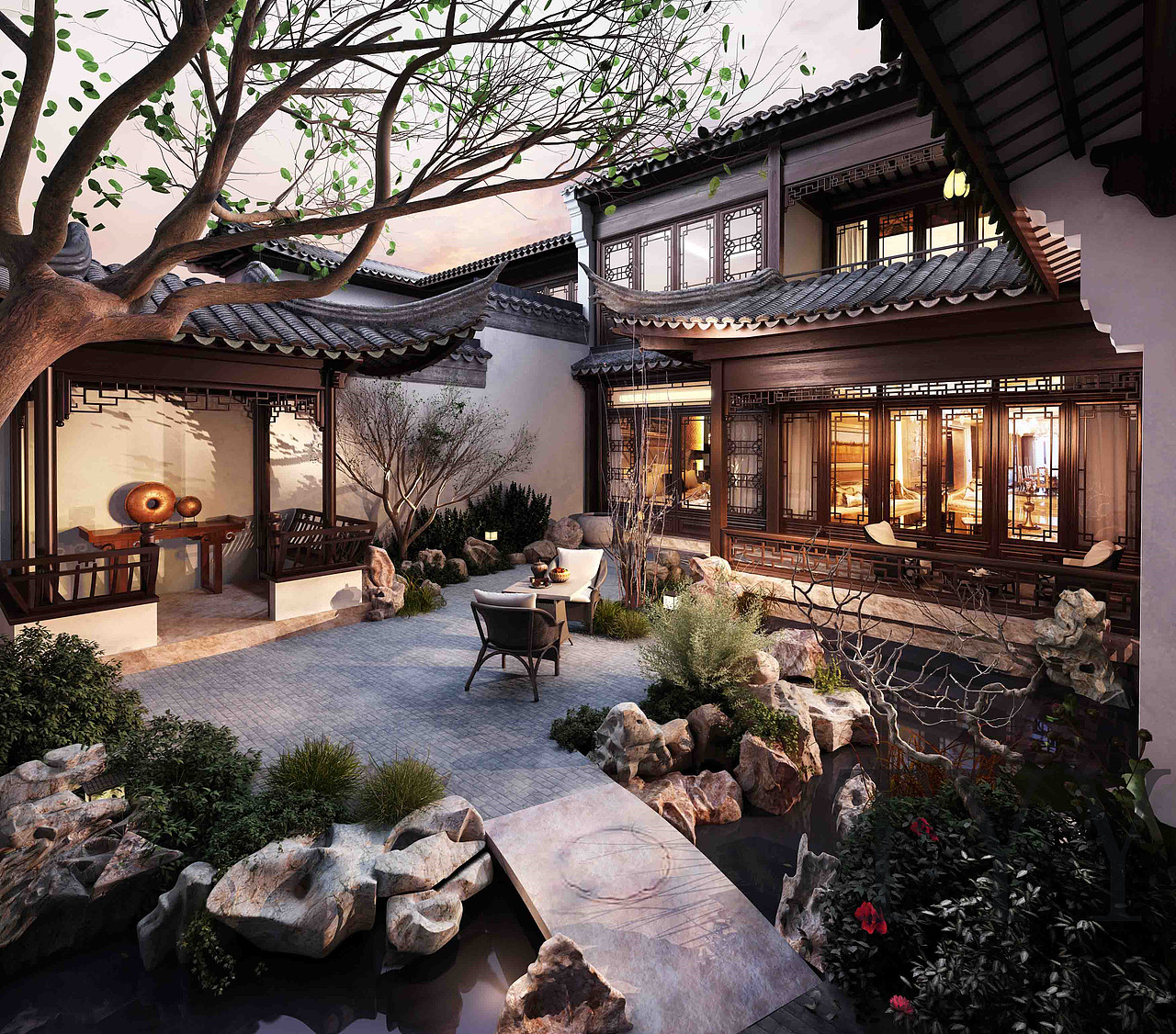 中式花园赏析-细品东方之美|空间|商业空间设计|佟玥玥_原创作品-站酷