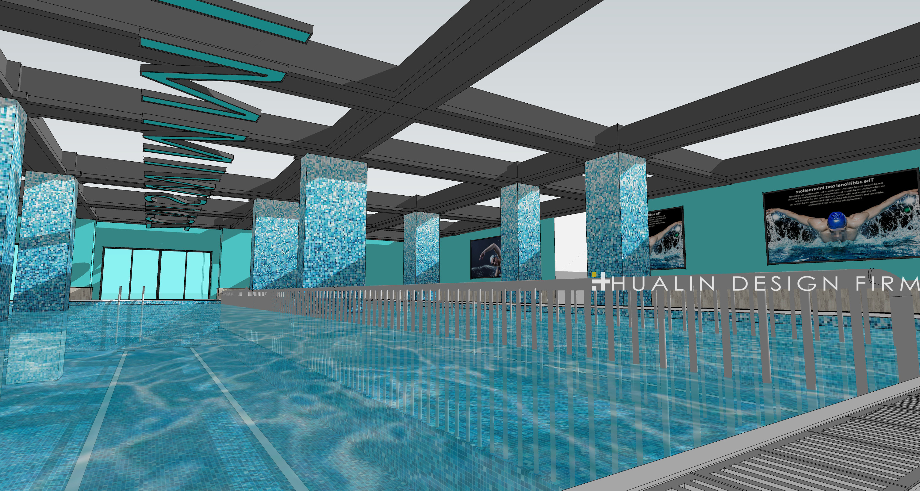 北纬40度会所游泳馆方案设计 - 第3页 - 体育空间 - 效果图网