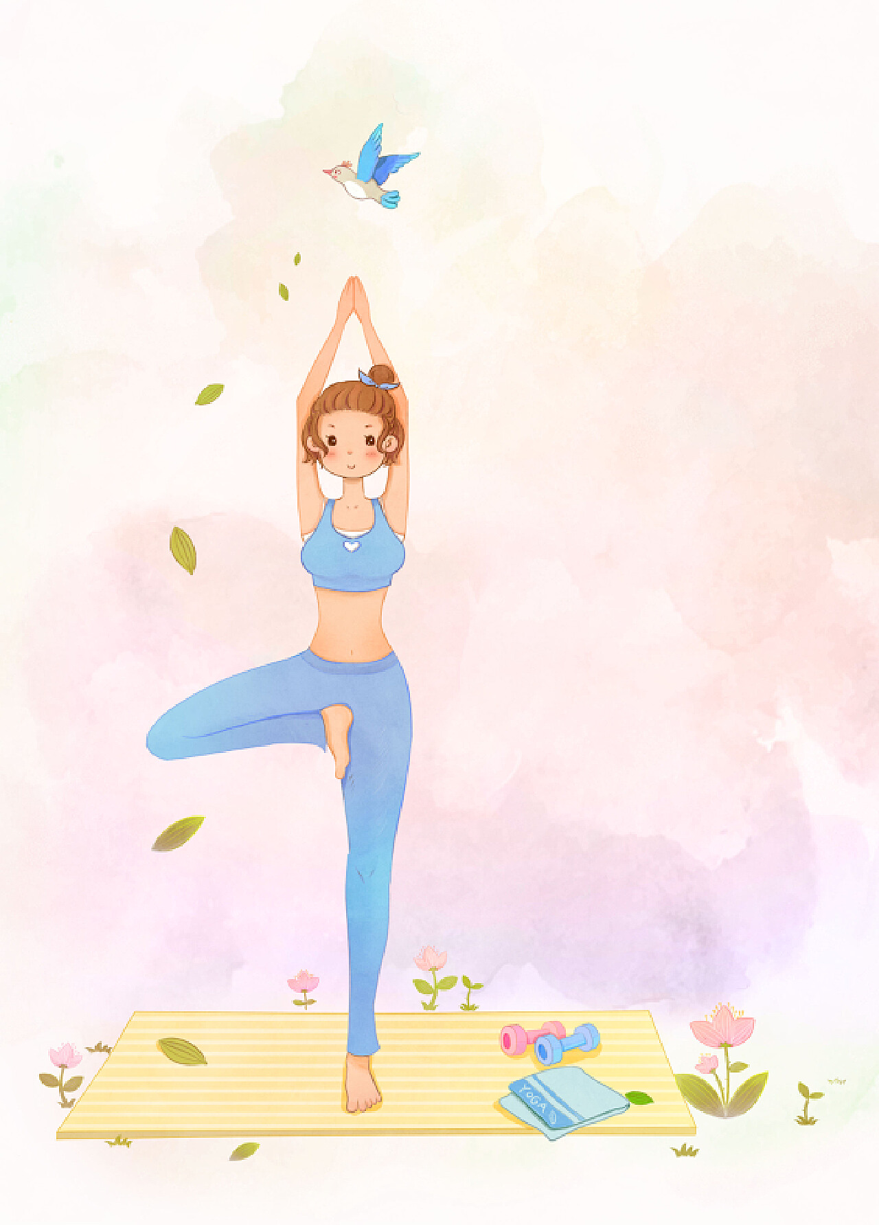 保持瑜伽练习，会有惊人的变化！！|动漫|单幅漫画|敬敬JJ - 原创作品 - 站酷 (ZCOOL)