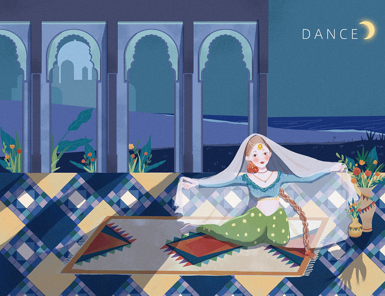 异域风情|插画|艺术插画|火魅月月 - 原创作品 - 站酷 (zcool)