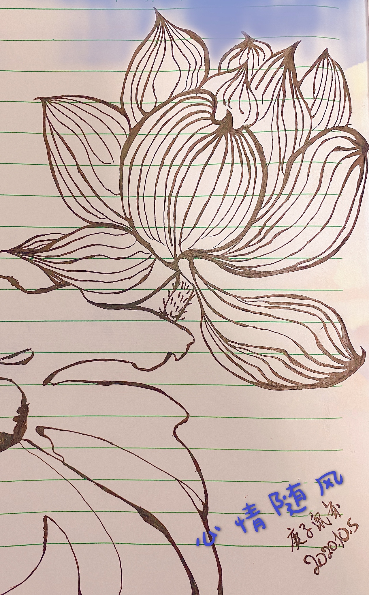 荷（图ZMjI3MDc0MTk2） - 艺术插画 - 站酷设计师心情随风原创素材 - 站酷ZCOOL