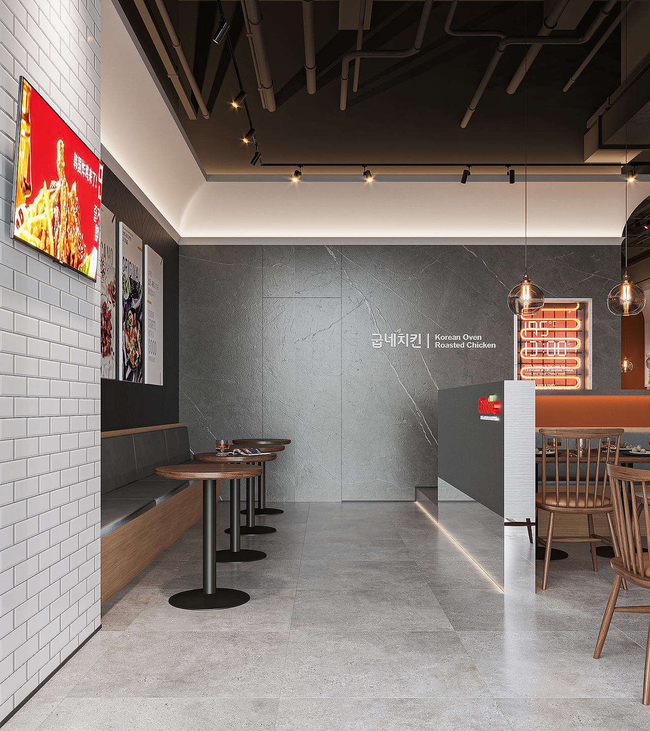 商业空间餐厅（图ZMjg1MDcwMTQ0） - 酒店餐饮设计 - 站酷设计师云图表现原创素材 - 站酷ZCOOL