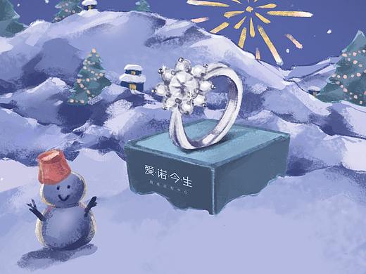 雙旦圖（個(gè)人主頁-ZNDE1NTI1ODQ=） - 商業(yè)插畫 - 站酷設(shè)計(jì)師咸菜畫手原創(chuàng)素材 - 站酷ZCOOL