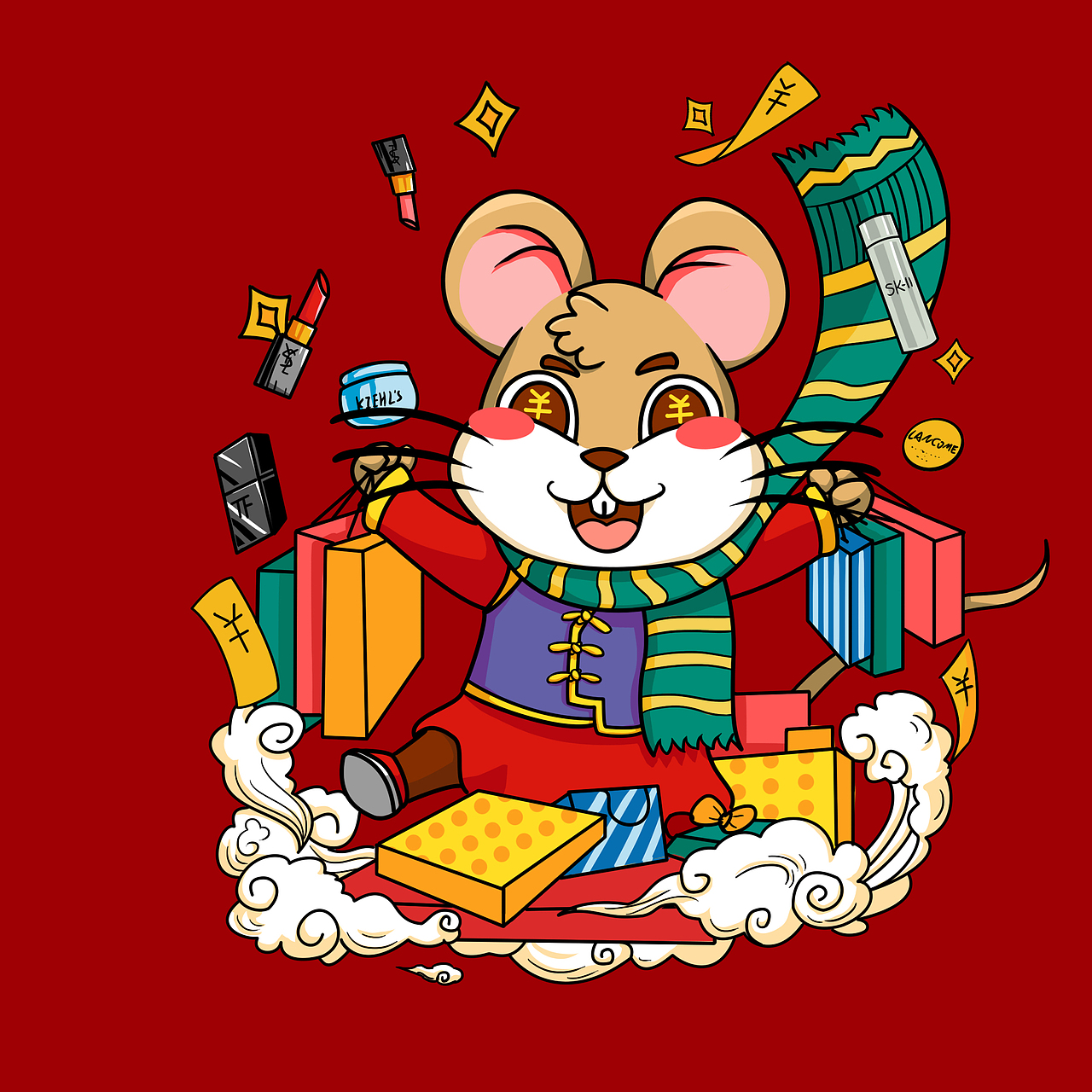 鼠——ip（图ZMjU2MDgzMjI4） - 商业插画 - 站酷设计师良珮原创素材 - 站酷ZCOOL