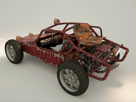 c4d oc绝地求生蹦蹦车