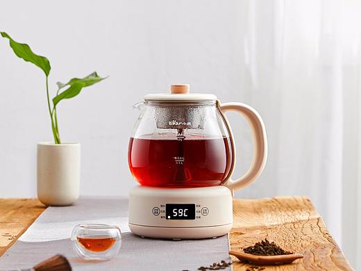 小熊煮茶器场景图片
