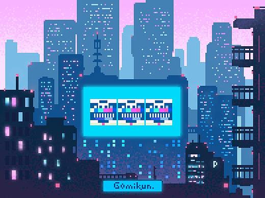 像素画合集  gif动图 像素艺术 1bit Pixel Art