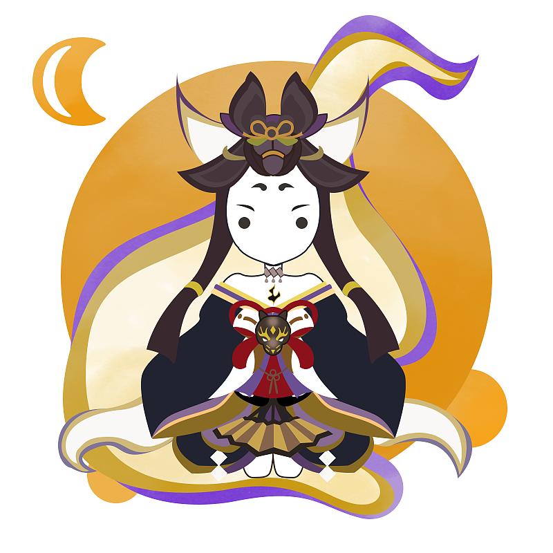 阴阳师玉藻前q版