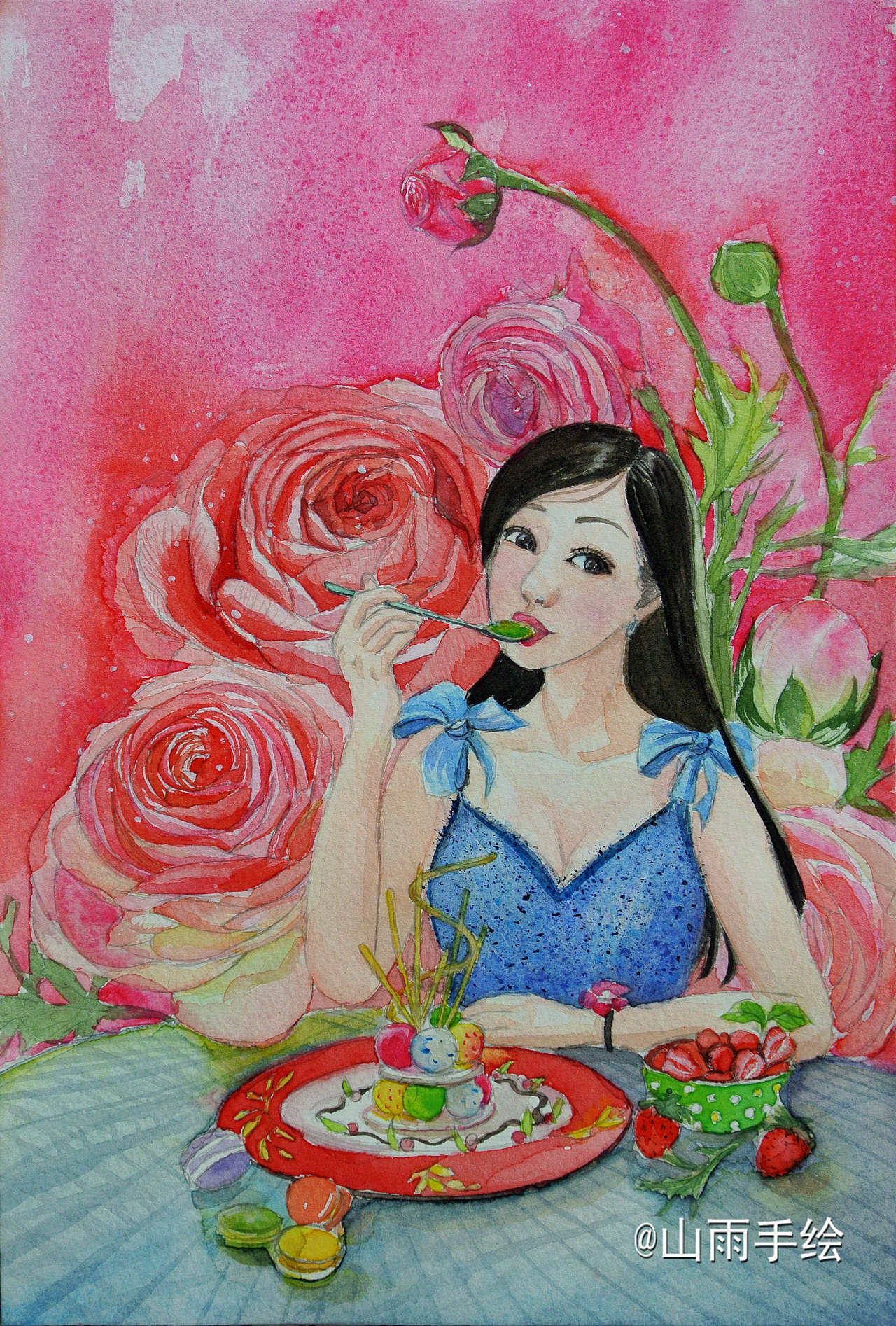 画画消食儿|插画|商业插画|阿夏_原创作品-站酷zcool