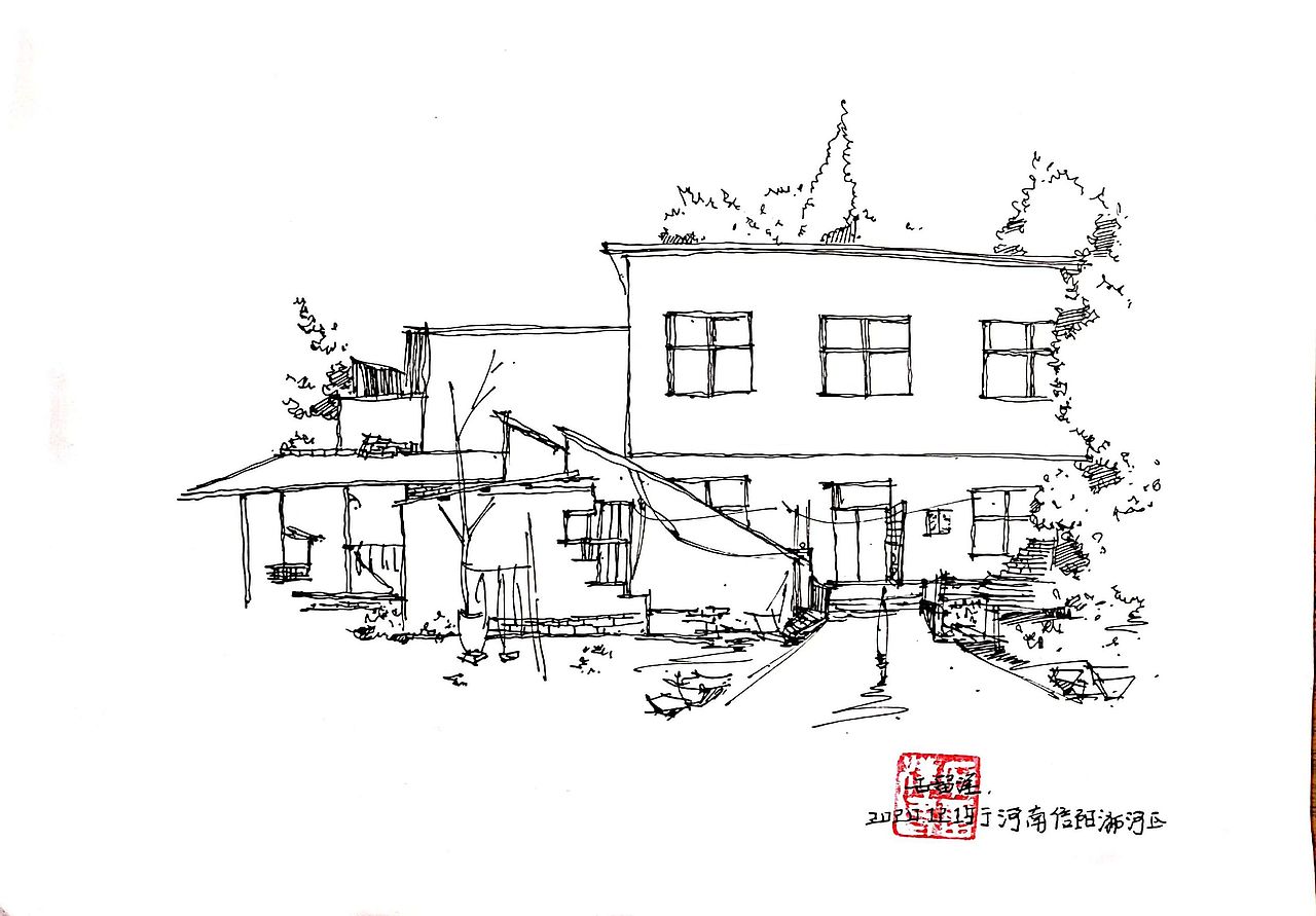 浉河印象3（图ZMjM2NTIzNjU2） - 绘画 - 站酷设计师石头速写原创素材 - 站酷ZCOOL