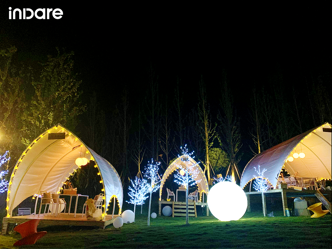 重庆融创 x inDare | 镜山月楼盘营销中心营地景观