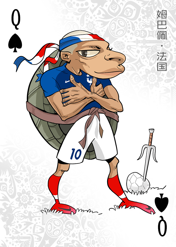 世界杯杯球星漫画扑克设计（图ZMTE5Mjg0MDU2） - 商业插画 - 站酷设计师尚亚努扎伊原创素材 - 站酷ZCOOL