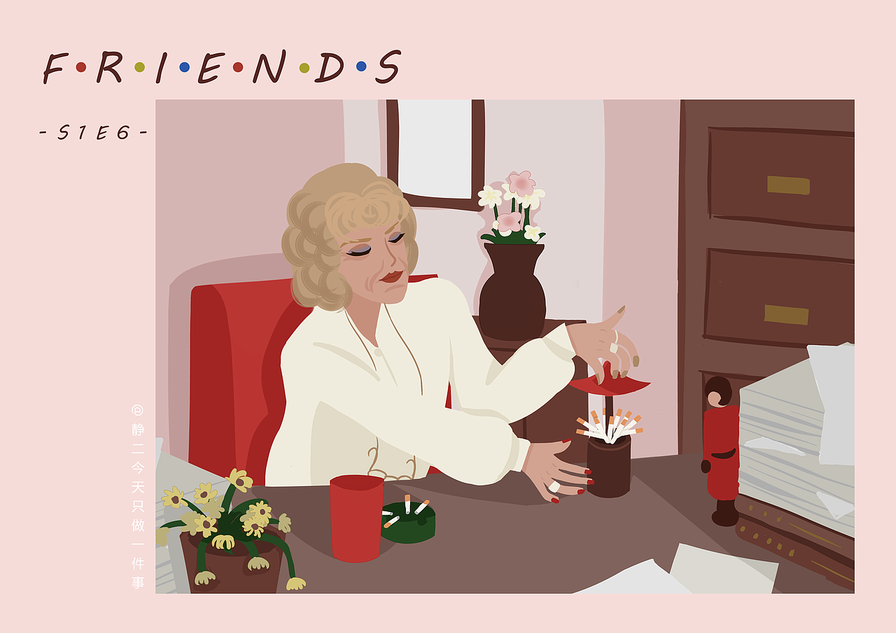 老友记一集一画（S1E1-S1E6）（图ZMTgyMDgyMDUy） - 创作习作 - 站酷设计师静今天只做一件事原创素材 - 站酷ZCOOL