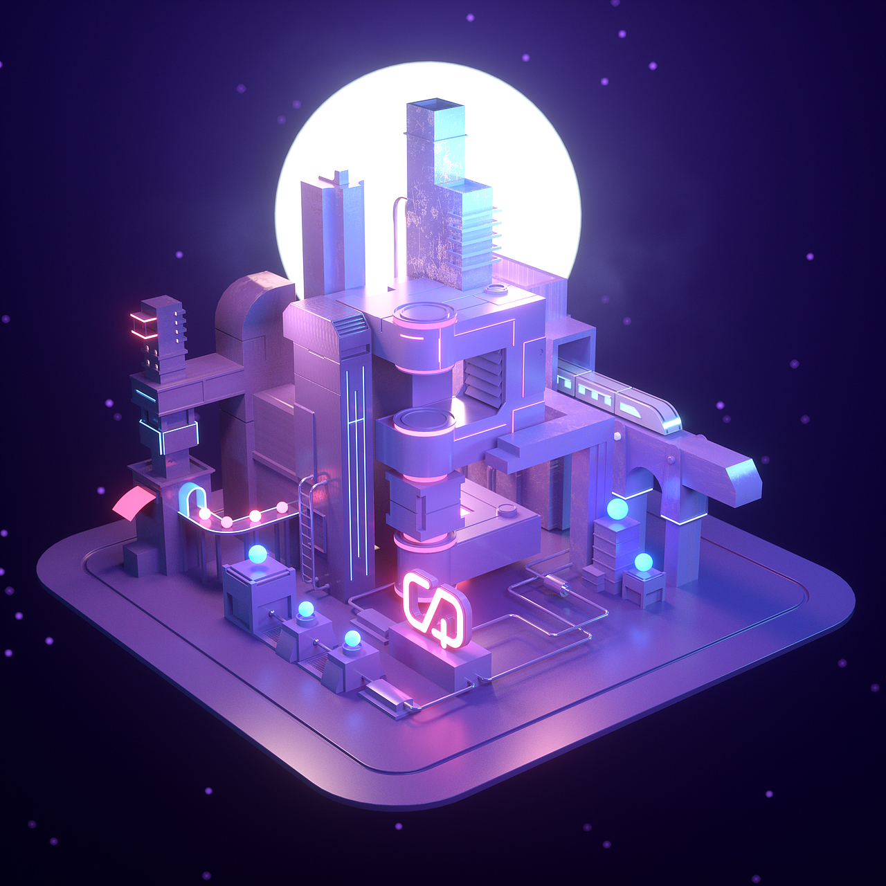 C4D+octane小白临摹练习集（图ZMTczOTkyMzI4） - 场景 - 站酷设计师阿布学长原创素材 - 站酷ZCOOL