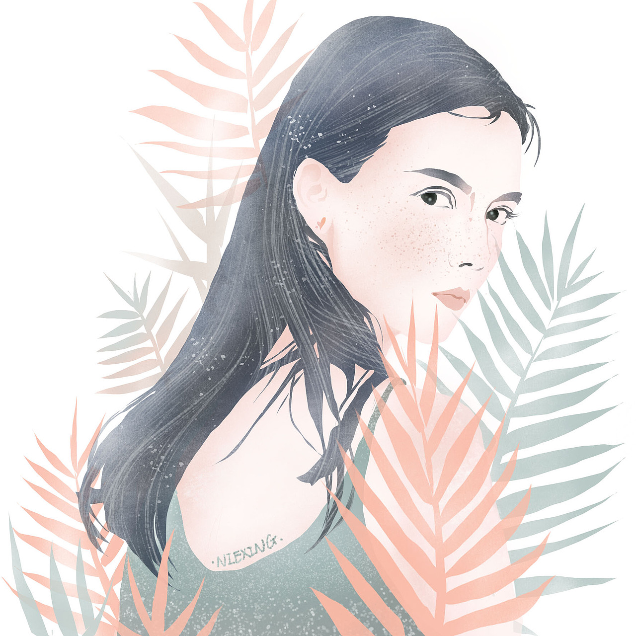 小清新人物头像创作