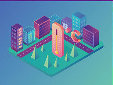 立体插画天气类