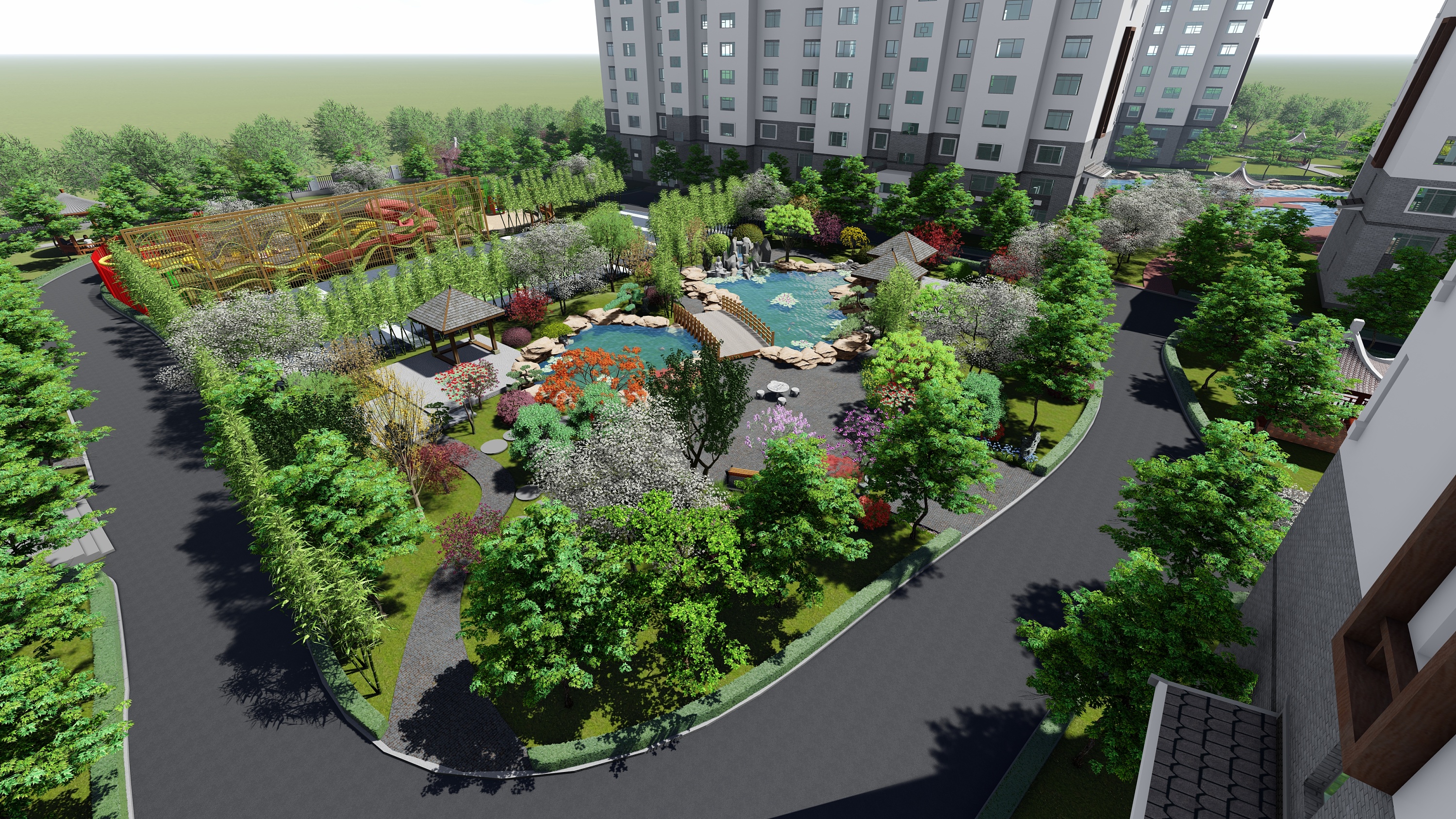 小区规划加概念景观设计