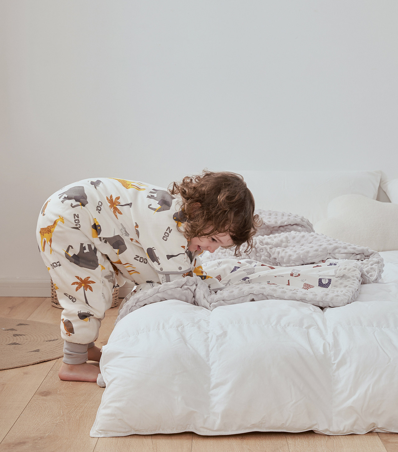 儿童睡袋家纺毛毯拍摄