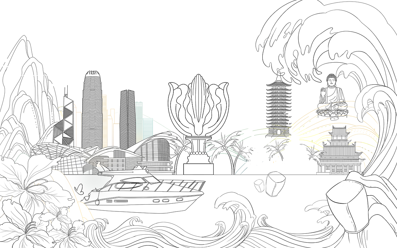 【城市插画】香港|插画|商业插画|正男子_原创作品-站酷zcool