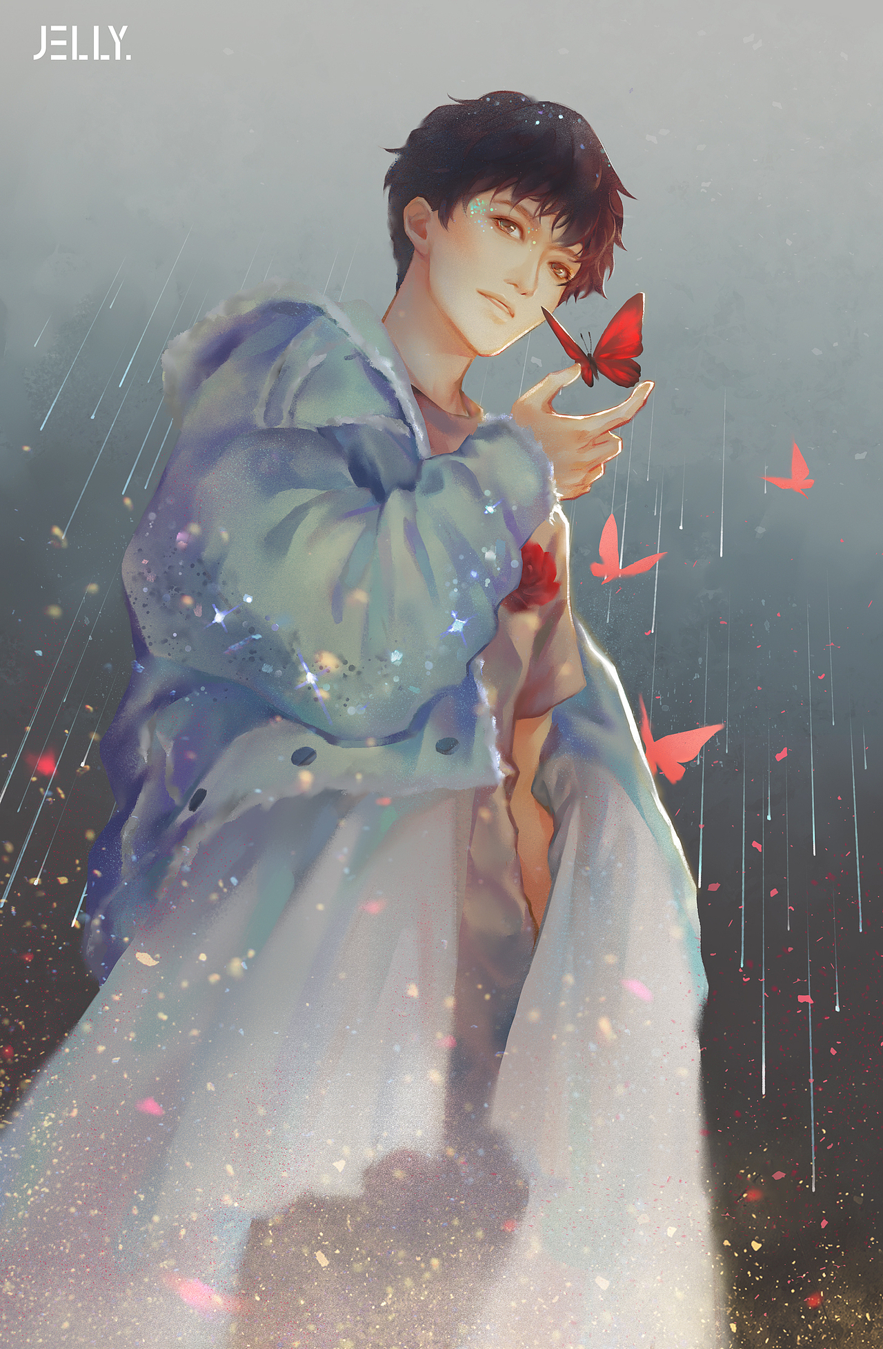 业余时间自己画着玩的