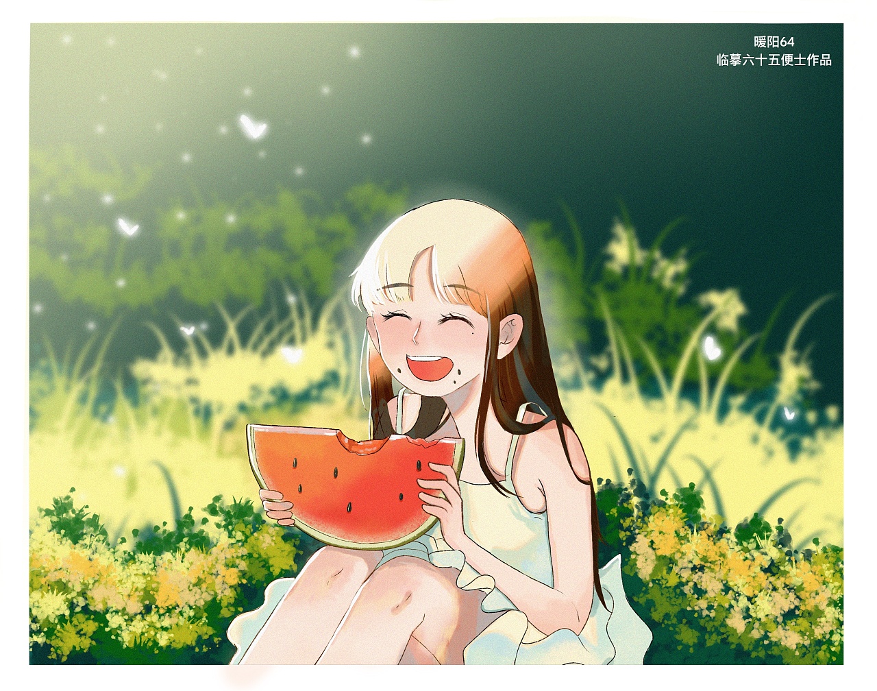 临摹六十五便士的作品|插画|商业插画|暖阳的插画 - 临摹作品 - 站酷