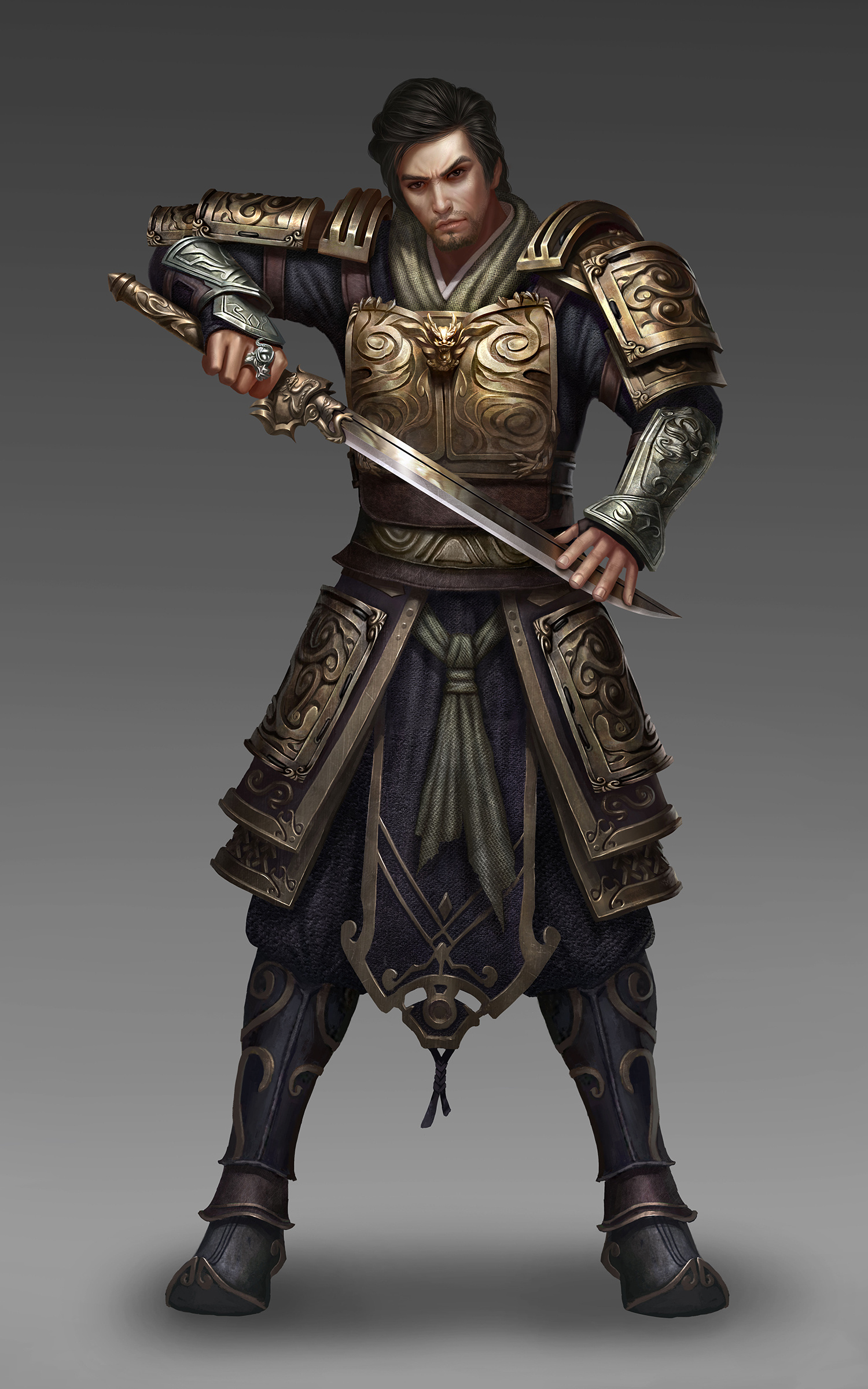 一组写实的立绘